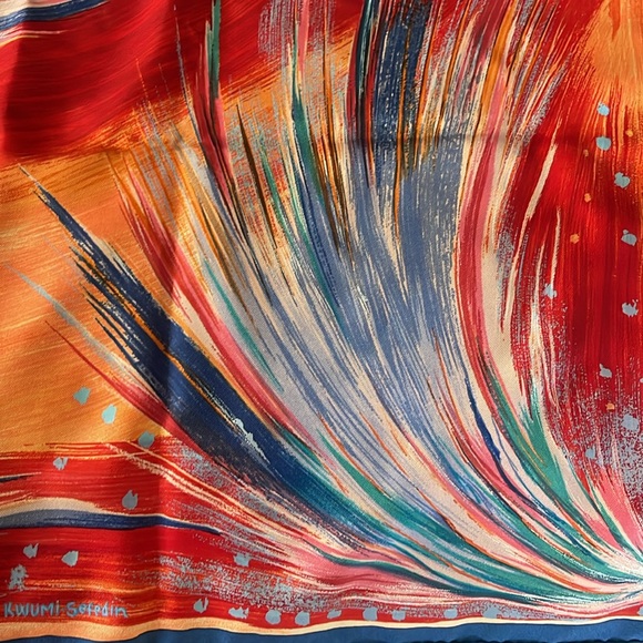 Hermes Feux Du Ciel Silk Scarf - Picture 7 of 7